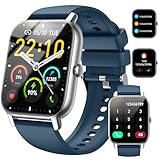 Smartwatch mit Telefonfunktion, 1,85' Touchscreen Smart Watch, 110+ Sportmodi Sportuhr, Fitnessuhr...