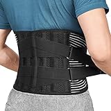 FREETOO Rückenbandage mit Stützstreben Verstellbare Zuggurte und Atmungsaktiver Nylonstoff ideal...