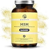 QIDOSHA® Premium MSM Kapseln mit dem Markenrohstoff OptiMSM®, 324 Kapseln im Apothekerglas, 2400mg...
