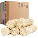 30kg Hartholz Briketts aus Buchen Holz – Hoher Brennwert, CO2-neutral, hohe Heizleistung für...