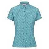 Regatta Damen Mindano VII Kurzarm Funktionsbluse RWS152 40 türkis