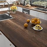 Stickyart Holzmaserung Selbstklebende Tapete Vintage Braun Wasserdicht 30cm x 400cm Möbelfolie...