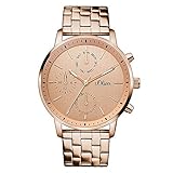 s.Oliver Damen-Armbanduhr Analog Quarz Edelstahl SO-3188-MM