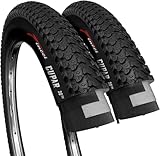 Fincci Paar 26 x 2,125 Zoll 57-559 Faltbar Reifen Cupar für MTB Mountain Hybrid Fahrrad (2er Pack)