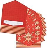 Amazon.de 50€ Gutschein im 10er Multi-Pack (Geschenkkuvert Rot und Gold)