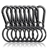 Holtrae 8 Stück Karabinerhaken Schlüsselanhänger Set,Abnehmbarer Mini...