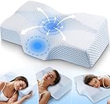 Hypuno Orthopädisches Memory Foam Kopfkissen Nackenstützkissen Gegen Nacken- & Schulterschmerzen...