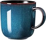 Ritzenhoff & Breker Bali Kaffeebecher, 400 ml, Runder Henkelbecher mit Farbverläufen,...