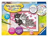 Ravensburger Malen nach Zahlen 28467 - Kuschelkatzen - Malen nach Zahlen für Kinder ab 7 Jahren