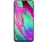 Samsung Galaxy A40 Smartphone (15.0cm (5.9 Zoll) 64GB interner Speicher, 4GB RAM, Dual SIM, schwarz)...