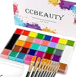 CCbeauty Bodypainting 36 Farben Face Paint Professional Theaterschminke Ölbasierte ungiftige...