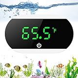 LOFICOPER Aquarium Thermometer, Digital Marine Thermometer mit Hochpräzisions, ℃/℉, LED-Touch...