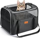 Morpilot Katzentransportbox für Katzen und Welpen bis 5kg, Katzenbox Hundetasche mit Sicherheit...