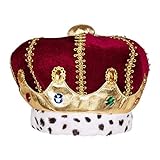 Boland 36106 - Hut Majestät, Krone für Erwachsene, Kostüm Zubehör für Karneval und Mottoparty,...
