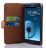 Cadorabo Hülle für Samsung Galaxy S3 / S3 NEO in KAKAO BRAUN – Handyhülle aus glattem...