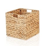 Lycce ® Kallax Box | Aufbewahrungskorb passend für Ikea Kallax Regale | Korb Wasserhyazinthe natur...