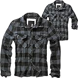 Brandit Check Shirt Herren Baumwoll Hemd XL Black-grey