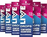 Schwarzkopf Live Color Drops Petal Pink (6 x 30 ml), dosierbare Farb-Drops für einen individuellen...