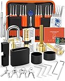 Eventronic 38+4 Teiliges Lockpicking Set, 38-Teiliges Dietrich Set mit 4 Transparentem...