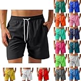UHouse Badehose Herren Badeshorts mit Mesh-Innenslip Schnelltrocknend Sommer Shorts Leichte...