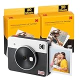 Kodak Mini Shot 3 Retro 4Pass 2-in-1-Sofortbildkamera und Fotodrucker, tragbar (7,6 x 7,6 cm) +...