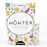 WOWTER by AMZ BETTER, Pulver für Aromatisiertes Wasser, 12 Beutel lösliches Pulver Mandel,...
