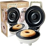 ScrapCooking - Mini Donut Maker - Donut-Maschine mit Antihaftplatte - Kompaktes Gerät für Donuts &...