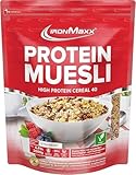 IronMaxx Protein Müsli - Erdbeere 2kg Beutel | Veganes High Protein Müsli laktosefrei |...