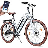 BLUEWHEEL 26' innovatives City E-Bike Deutsche Qualitätsmarke bis 150 km Reichweite & App EU...