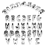 35 klein Stück Buchstaben Ausstecher Alphabet Ausstecher Ausstechformen Keksausstecher Backzubehör...
