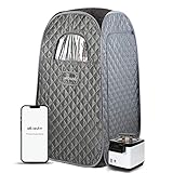 Tragbare Dampfsauna Für Zuhause 1 Person, Mobile Dampfsauna SPA, Mini Sauna Mit Bluetooth Und...