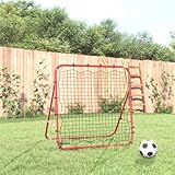 Fußball-Rebounder Verstellbar 96x80x96 cm Stahl und PE, CIADAZ Fussballtor, Fussball Child,...