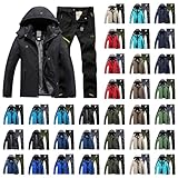 Wasserdichte Hose für Herren, Wandern, Sport-Set für Herren, Winter, Outdoorjacke, Bergsteigen,...
