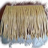 ZIUSFAC Palmgras-Rolle Künstliche Strohdach Simulation Palmendach Hütte Strohfliesen Simulierte...