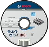 Bosch 1x PRO Metal Longlife Trennscheibe für kleine Winkelschleifer und 22,23‑mm-Bohrung (für...