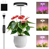 Wiaxulay Pflanzenlampe, 48 LEDs Vollspektrum-Pflanzenlicht für Zimmerpflanzen, Höhenverstellbares...