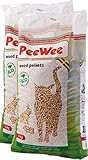 28 L / 18 KG PeeWee Holzstreu Katzenstreu Einstreu Bio Öko Streu Pellets (2x9kg)