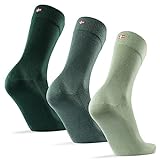 DANISH ENDURANCE Weiche Socken 3 Paare (Mehrfarbig (1 x Hellgrün, 1 x Mittelgrün, 1 x...
