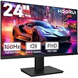 KOORUI 24 Zoll Gaming Monitor FHD (1920 x 1080), 100 Hz, VA, AdaptiveSync, Integrierter...