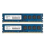16GB Kit (2X8GB) DDR3-RAM, DDR3 1600 PC3-12800U 8GB DDR3 2Rx8 240-pin Dimm CL11 1,5V Desktop...