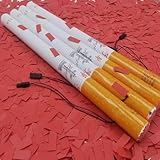 PxkVrin 25 Pcs Elektronische Multicolor Konfetti, 80 cm Im Konfettikanonen Set, 6-10 M EffekthöHe,...