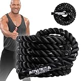 Miweba Sports Battle Rope BR100 | 9m / 12m - Trainingsseil - Schlachtseil - Schwingseil -...