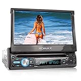 XOMAX XM-D750 Autoradio mit 18 cm / 7' Touchscreen I DVD, CD, USB, AUX I RDS I Bluetooth I...