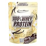 IronMaxx 100% Whey Protein Pulver 500g - Vanille | Cremiger Eiweißshake mit BCAAs & EAAs | High...