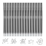 24 Stück Radierbare Ersatzminen,Kompatibel mit Legami,0.7mm,Höhe 13 cm,Tintenroller...