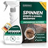 Spinnenspray 500ml inkl. gratis E-Book per QR-Code - Anti Spinnen Spray als Spinnenabwehr für Innen...