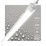 Proventa LED Feuchtraumleuchte 120cm, 36W, 4320lm, 4000K Neutralweiß, IP65, durchverdrahtet...