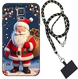WUACYEAMING für Samsung Galaxy S5 Hülle,mit Aesthetic Weihnachten Muster Weich Silikon Dünn TPU...