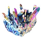 TOYZFRIENDY Bunter Kristallcluster Amethyst 70g – Natürlicher Kristallschmuck für Schreibtisch...