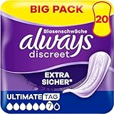 Always Discreet Inkontinenzeinlagen Für Frauen Ultimate Tag 20 Stück